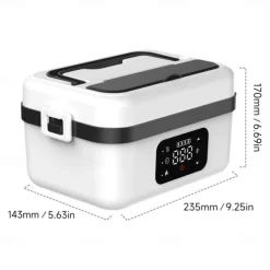 Cordless Electric Lunch Box Food Heater 60W Quick Heating Leak Proof 1L