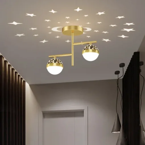 Corridor Porch Ceiling Light LED Creative Projection Light Star Sky Ceiling Lamp Modern Nordic