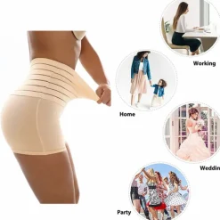 Corset Women's Control Panties Shapewears Office Running Gym Yoga Black White Khaki Cotton Sport Breathable Seamed Tummy Control Push Up Solid Color All Seasons Home Outfits