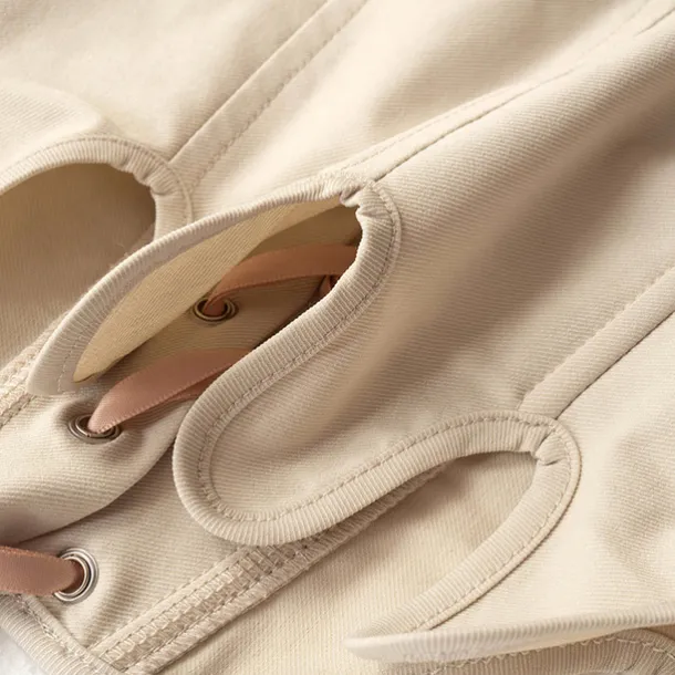 Corset Women's Corset Tops Simple Style Overbust Corset Backless Tummy Control Pure Color Lace Up Prom Party & Evening Club Spring Summer Army Green Khaki Home Outfits