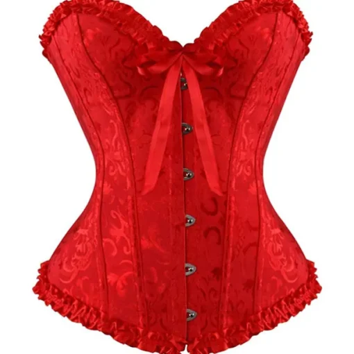 Corset Women's Plus Size Corsets Corsets Country Sexy Lady Sweetheart Tummy Control Push Up Jacquard Abstract Flower Hook & Eye Lace Up Nylon / Cotton Wedding Special Home Outfits