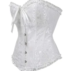 Corset Women's Plus Size Corsets Corsets Country Sexy Lady Sweetheart Tummy Control Push Up Jacquard Abstract Flower Hook & Eye Lace Up Nylon / Cotton Wedding Special Home Outfits