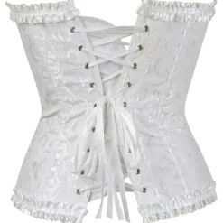 Corset Women's Plus Size Corsets Corsets Country Sexy Lady Sweetheart Tummy Control Push Up Jacquard Abstract Flower Hook & Eye Lace Up Nylon / Cotton Wedding Special Home Outfits