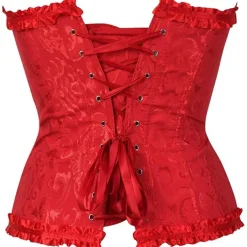 Corset Women's Plus Size Corsets Corsets Country Sexy Lady Sweetheart Tummy Control Push Up Jacquard Abstract Flower Hook & Eye Lace Up Nylon / Cotton Wedding Special Home Outfits