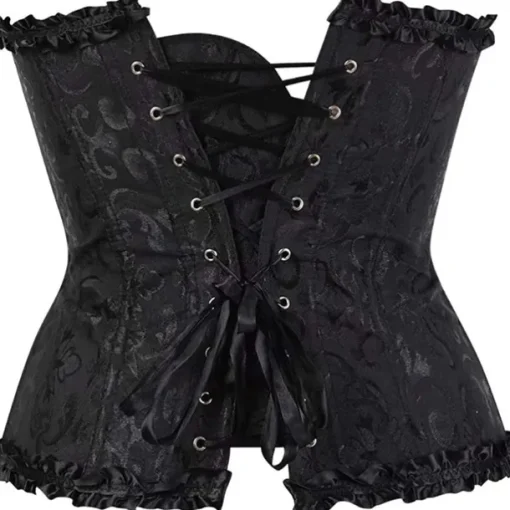 Corset Women's Plus Size Corsets Corsets Country Sexy Lady Sweetheart Tummy Control Push Up Jacquard Abstract Flower Hook & Eye Lace Up Nylon / Cotton Wedding Special Home Outfits