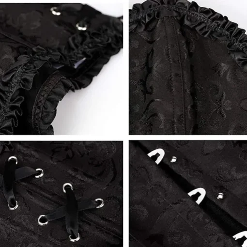 Corset Women's Plus Size Corsets Corsets Country Sexy Lady Sweetheart Tummy Control Push Up Jacquard Abstract Flower Hook & Eye Lace Up Nylon / Cotton Wedding Special Home Outfits