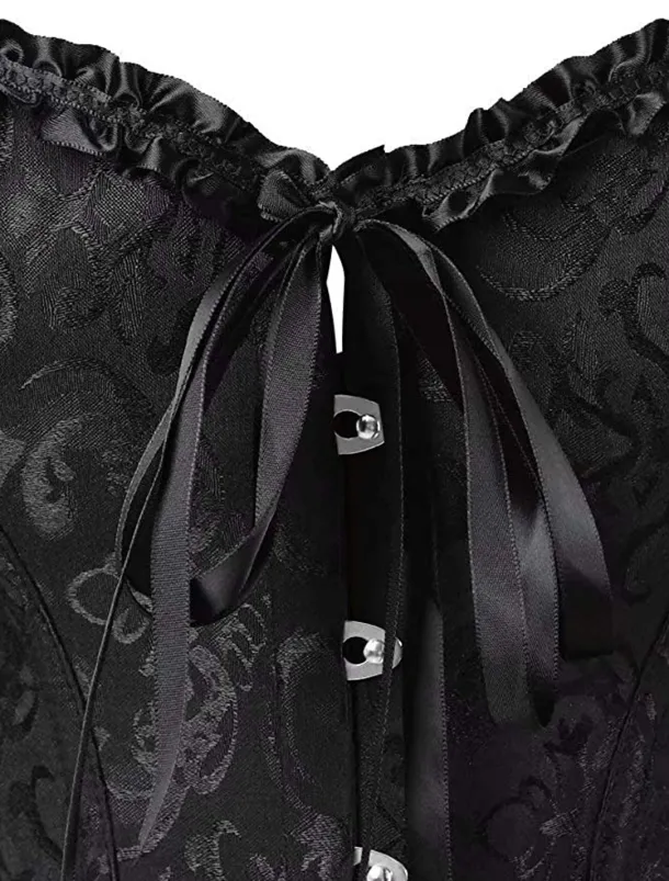 Corset Women's Plus Size Corsets Corsets Country Sexy Lady Sweetheart Tummy Control Push Up Jacquard Jacquard Abstract Flower Hook & Eye Lace Up Nylon / Cotton Wedding Special