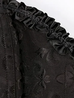 Corset Women's Plus Size Corsets Corsets Country Sexy Lady Sweetheart Tummy Control Push Up Jacquard Jacquard Abstract Flower Hook & Eye Lace Up Nylon / Cotton Wedding Special