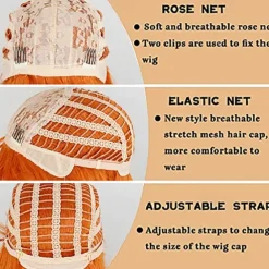 Cosplay Alice's Adventures in Wonderland Mad Hatter Cosplay Wigs All Middle Part 12 inch Heat Resistant Fiber Curly Dry Shiny Orange Teen Adults' Anime Wig Halloween Wigs