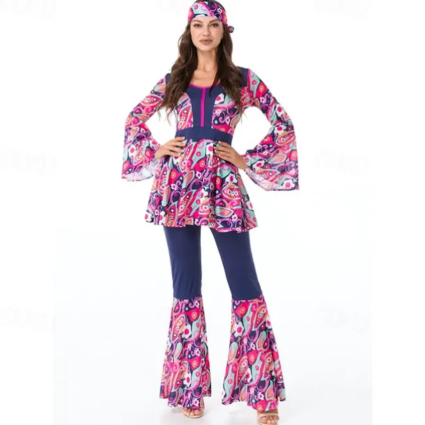 Cosplay Cosplay Costume Halloween Group Couples Costumes Abba Costume Adults' Men's Women's Retro Vintage 1970s Halloween Carnival Masquerade Easy Carnival Costume