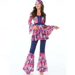 Cosplay Cosplay Costume Halloween Group Couples Costumes Abba Costume Adults' Men's Women's Retro Vintage 1970s Halloween Carnival Masquerade Easy Carnival Costume