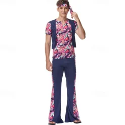 Cosplay Cosplay Costume Halloween Group Couples Costumes Abba Costume Adults' Men's Women's Retro Vintage 1970s Halloween Carnival Masquerade Easy Carnival Costume