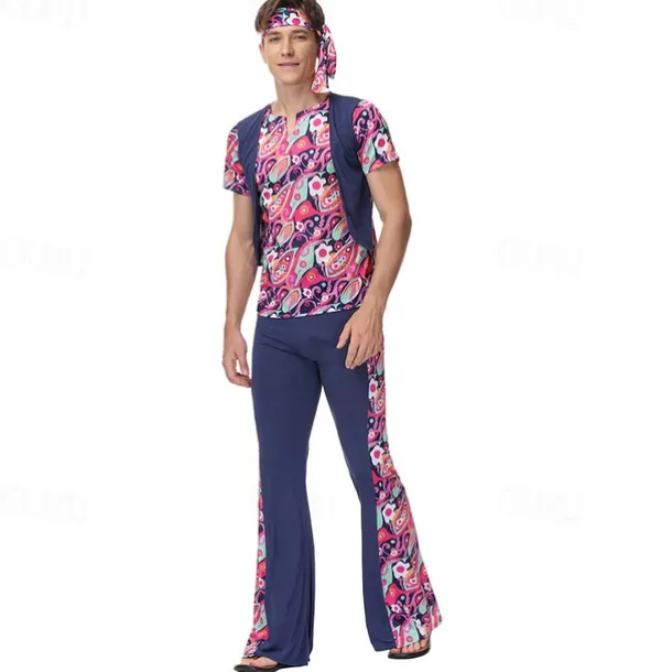 Cosplay Cosplay Costume Halloween Group Couples Costumes Abba Costume Adults' Men's Women's Retro Vintage 1970s Halloween Carnival Masquerade Easy Carnival Costume