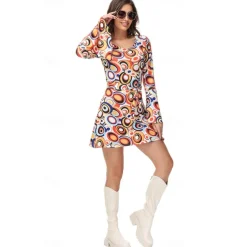 Cosplay Couples Carnival Costume Outfits Adults' Men's Women's Hippie 1970s Disco Party Carnival Masquerade Mardi Gras Easy Carnival Costume