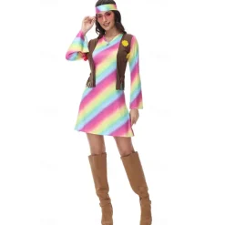 Cosplay Couples Carnival Costume Cosplay Costume Halloween Group Couples Costumes Adults' Men's Women's 1970s Disco Party Halloween Carnival Masquerade Easy Carnival Costume