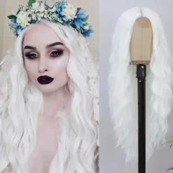 Cosplay Long Wig 28 Inch Middle Part Synthetic Wig Realistic Gifts Party Wigs for Women Daily Use Colorful Wigs Halloween Wigs