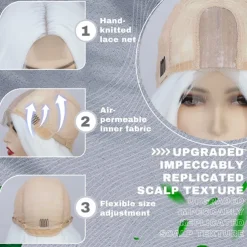 Cosplay Long Wig 28 Inch Middle Part Synthetic Wig Realistic Gifts Party Wigs for Women Daily Use Colorful Wigs Halloween Wigs