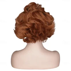 Cosplay Wig For Pennywise Wig Bald Head Clown Fluffy Wavy Wig Halloween Wigs