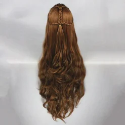 Cosplay Wig Tauriel Hobbits Straight Cosplay Asymmetrical Wig Very Long Brown Synthetic Hair 32 inch Women's Anime Fashionable Design Cosplay Brown Halloween Wigs