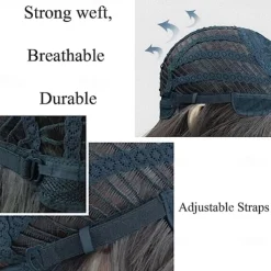 Cosrea Anime Rengoku Kyoujurou Cosplay Wig with Ponytail Yellow Red Wigs for Women Men Halloween Wigs