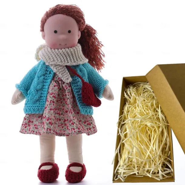 Cotton Body Waldorf Doll Doll Artist Handmade Mini Dress Up Doll Diy for Christmas Gifts