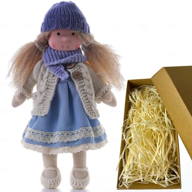 Cotton Body Waldorf Doll Doll Artist Handmade Mini Dress Up Doll Diy for Christmas Gifts