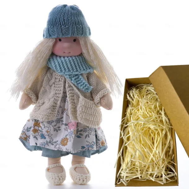 Cotton Body Waldorf Doll Doll Artist Handmade Mini Dress Up Doll Diy for Christmas Gifts