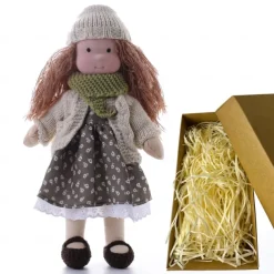 Cotton Body Waldorf Doll Doll Artist Handmade Mini Dress Up Doll Diy for Christmas Gifts