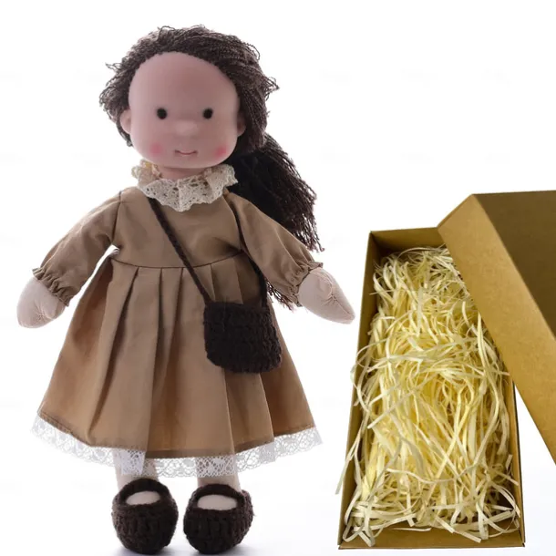 Cotton Body Waldorf Doll Doll Artist Handmade Mini Dress Up Doll Diy for Christmas Gifts