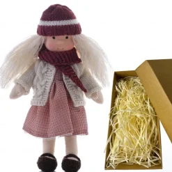 Cotton Body Waldorf Doll Doll Artist Handmade Mini Dress Up Doll Diy for Christmas Gifts