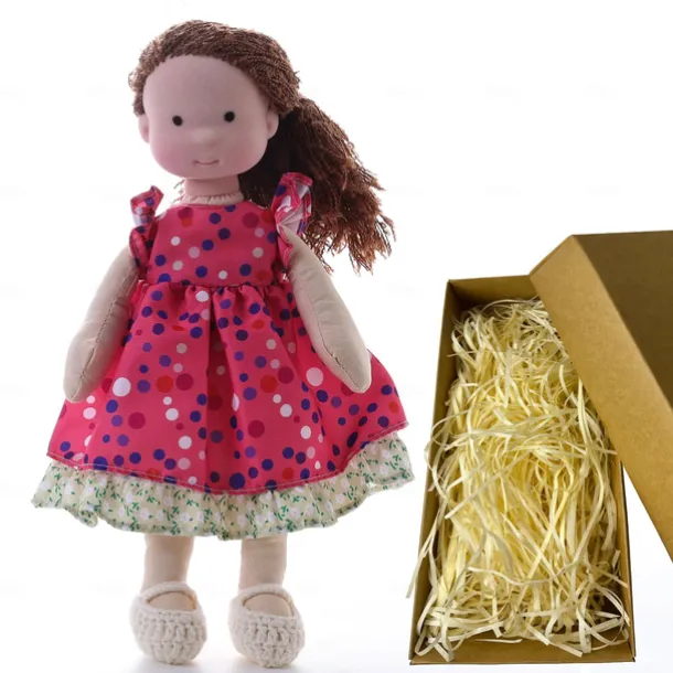 Cotton Body Waldorf Doll Doll Artist Handmade Mini Dress Up Doll Diy for Christmas Gifts