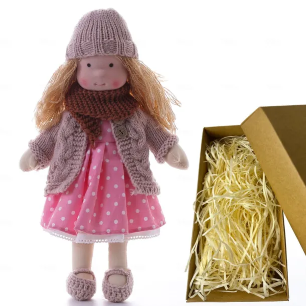 Cotton Body Waldorf Doll Doll Artist Handmade Mini Dress Up Doll Diy for Christmas Gifts