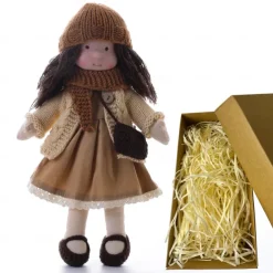 Cotton Body Waldorf Doll Doll Artist Handmade Mini Dress Up Doll Diy for Christmas Gifts