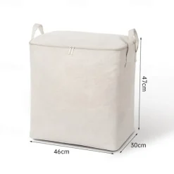 Cotton Linen Storage Bag Clothes Storage Folding Large Capacity Luggage Packing Bag Household Quilt Storage Bag