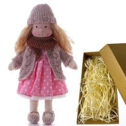 Cotton Waldorf Doll Doll Artist Handmade Festival Thumb Gift Box