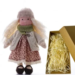 Cotton Waldorf Doll Doll Artist Handmade Festival Thumb Gift Box