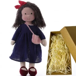 Cotton Waldorf Doll Doll Artist Handmade Festival Thumb Gift Box