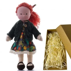 Cotton Waldorf Doll Doll Artist Handmade Festival Thumb Gift Box