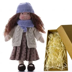 Cotton Waldorf Doll Doll Artist Handmade Festival Thumb Gift Box