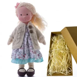Cotton Waldorf Doll Doll Artist Handmade Festival Thumb Gift Box