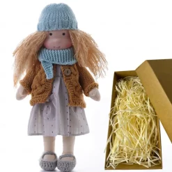 Cotton Waldorf Doll Doll Artist Handmade Festival Thumb Gift Box