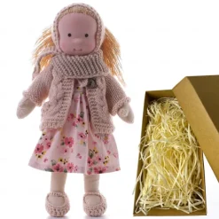 Cotton Waldorf Doll Doll Artist Handmade Festival Thumb Gift Box