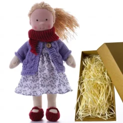 Cotton Waldorf Doll Doll Artist Handmade Festival Thumb Gift Box