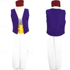 Couples Aladdin and the Magic Lamp Prince Aladdin Princess Jasmine Cosplay Costume Outfits Men's Women's Movie Cosplay Party Cosplay Halloween Carnival Masquerade