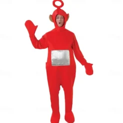 Couples Alien Teletubbies Funny Costumes Group & Family Halloween Costumes Men's Women's Movie Cosplay Cosplay Costumes Funny Costume Yellow Red Purple Leotard / Onesie Halloween Carnival Masquerade