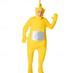 Couples Alien Teletubbies Funny Costumes Group & Family Halloween Costumes Men's Women's Movie Cosplay Cosplay Costumes Funny Costume Yellow Red Purple Leotard / Onesie Halloween Carnival Masquerade