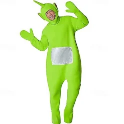 Couples Alien Teletubbies Funny Costumes Group & Family Halloween Costumes Men's Women's Movie Cosplay Cosplay Costumes Funny Costume Yellow Red Purple Leotard / Onesie Halloween Carnival Masquerade