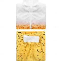 Couples Carnival Beer Costume Tracksuit Beer Suit Carnival Costume Bavarian Oktoberfest Couple 1980s Wiesn Men's Women's Traditional Style Cloth Coat Pants