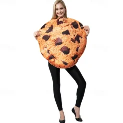 Couples Cookies Milk Box Funny Costumes Couples' Costumes Men's Women's Movie Cosplay Cosplay Costumes Blue Leotard / Onesie Halloween Carnival Masquerade