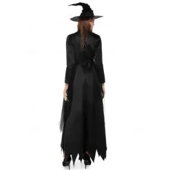 Couples Cosplay Witch Warlock Couples' Costumes Men's Women's Movie Cosplay Cosplay Costume Party Black Dress Hat Carnival Masquerade Valentine's Day for Walpurgis Night